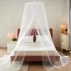 Mosquito Net Canopy Bed, Round Insect Repellent Tent, Mosquito Netting Sleeping Curtain, Princess-like Feel, Stylish Hanging Decor (White)