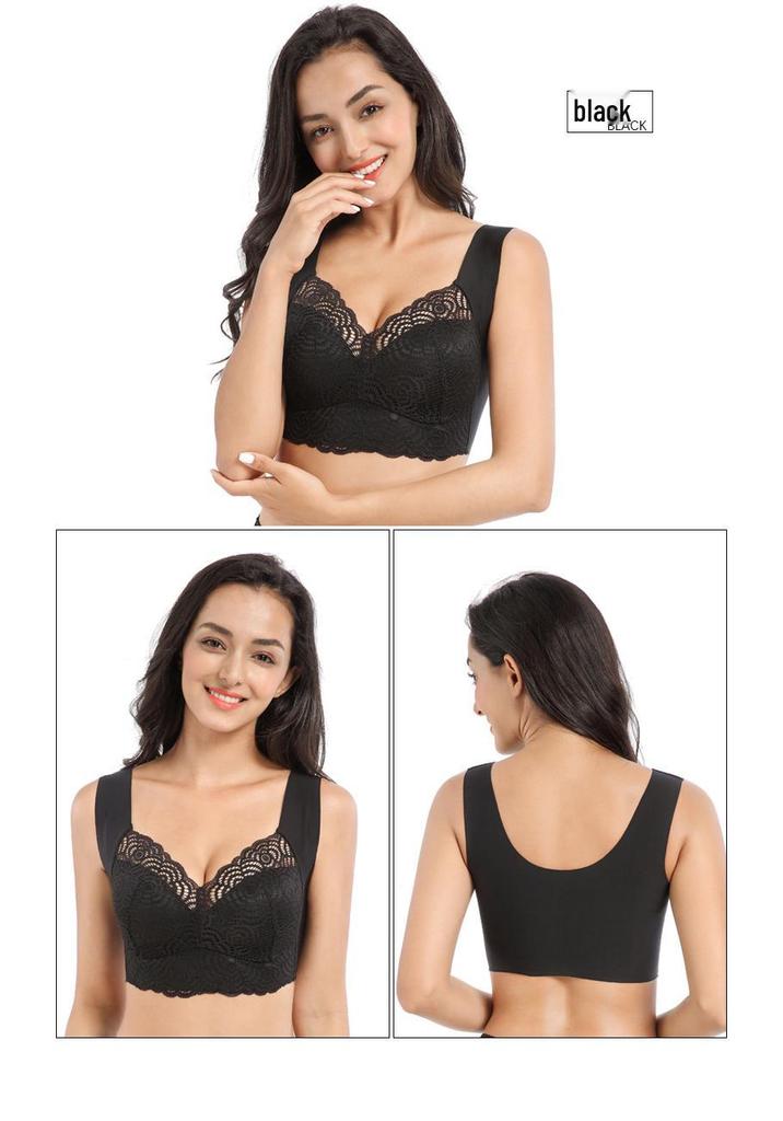 Spitzen-Schlaf-Tanktop-BH in Übergröße: Drahtlos, Dünn, Sexy Grenzüberschreitender Stil