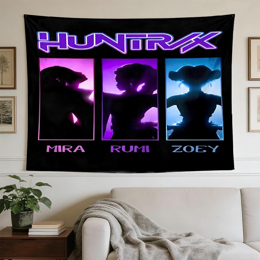 Huntrx Cyberpunk Fashion Large Size Wall Tapestry, Room Aesthetic Decor for Living Room Party Background,Perfect Gift