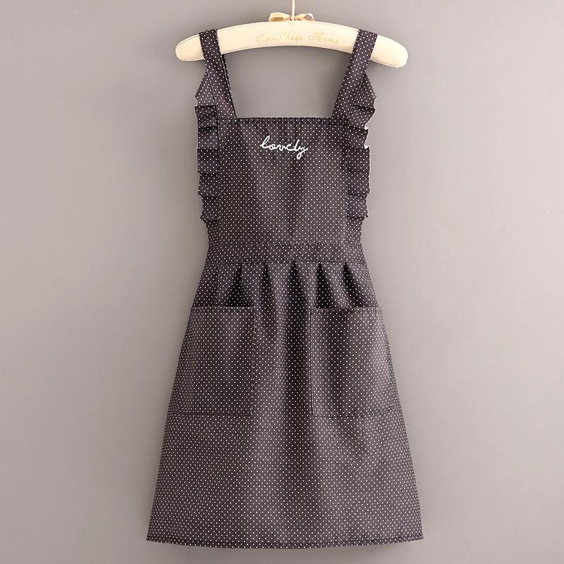 

Женский стильный холщовый фартук с длинными рукавами: Кухонный фартук, устойчивый к пятнам и грязи, для готовки.