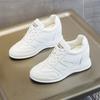 Inner heightening women's shoes new spring and autumn versatile sports and leisure high heels wear-resistant college little white shoes tide