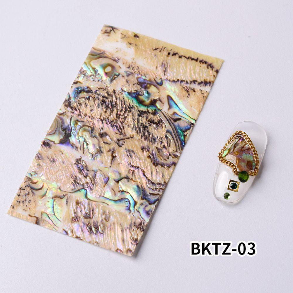 Manicure Nails Foils Gradient Mermaid Flakes 3D Nail Sticker Nail Art Decoration DIY Nail Decals