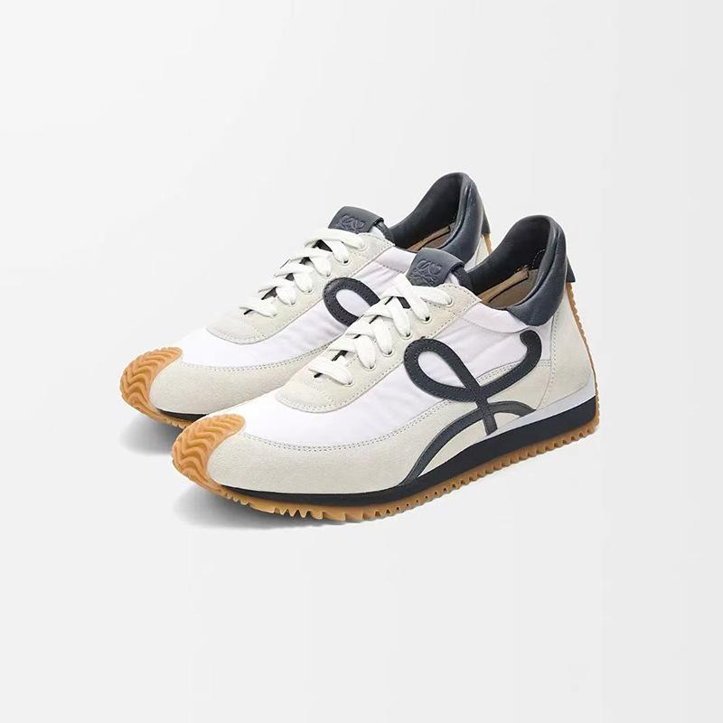 2025 New Retro Color Blocked Couple Waffle Forrest Gump Shoes De Xun Shoes Casual Versatile Board Shoes Luo Home Sports Shoes