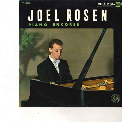 10inch Record JOEL ROSEN (PIANO) - Joel Rosen Piano ENCORES ZL110 COLUMBIA Japan Classical Used