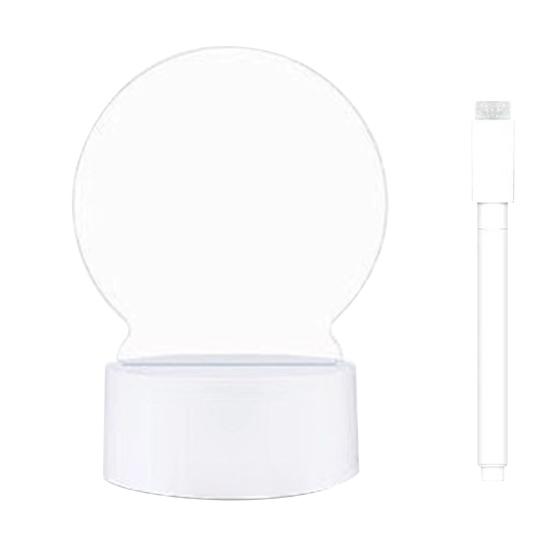 Personalized LED Lamp Acrylic Message Note Board Multipurpose Erasable USB Drawing Board Bedroom Night Light