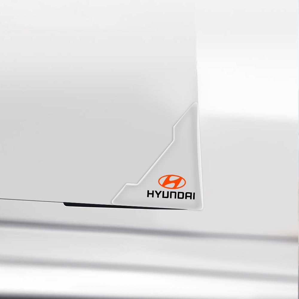 For HYUNDAI i20 i30 Tucson i10 ix35 i40 Genesis 2PCS Car Door Corner Cover Bumper Transparent Anti-scratch Stickers Accessories R2