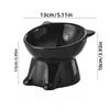 2 Pcs  Elevated Cat Bowl Anti-Tip Plastic Raised Pet Feeding Dish with Tilted Edge Neck Protection Kitty Food Bowl Pet Supplies