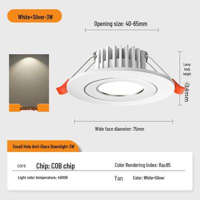 OEING 3W Recessed Mini LED Downlight