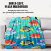 Ocean Fish Soft Blanket  Fashionable Small Cover Blanket Suitable For Bedrooms Living Rooms Dormitories Cars Offices Napping