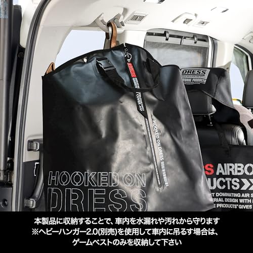 DRESS Game Vest Cover, All-in-One Bag, Waterproof Fishing Bag, Backpack, Car Bag, Large Capacity Storage for Waders, Wading, Floating, and Life Jacket