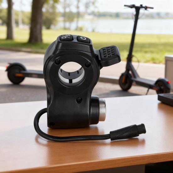 Lockable Throttle with Power Switch Electric Scooter Trigger Grip Prevents Accidental Start Plug-and-Play Replacement Part for E-Scooter Bike
