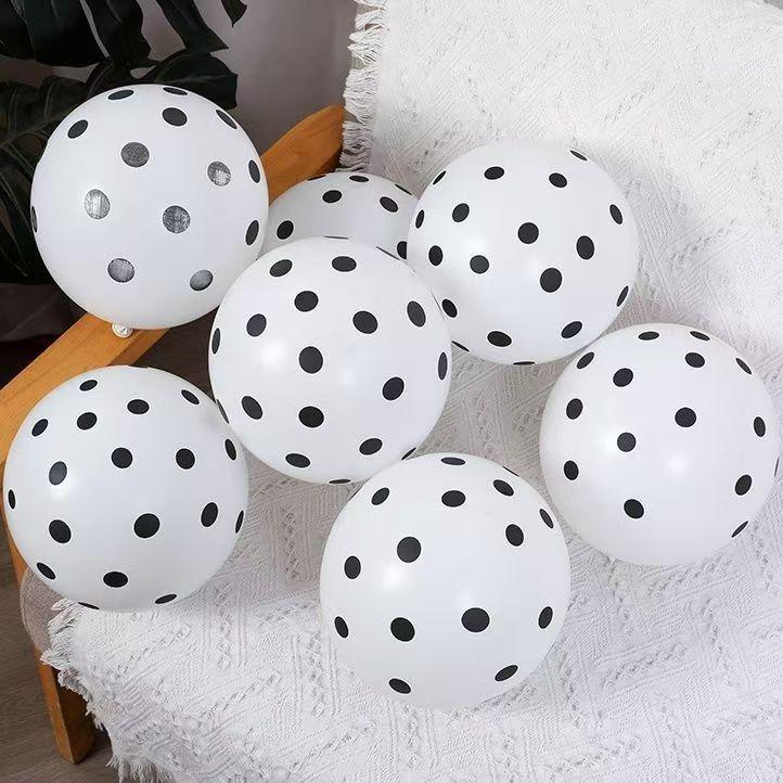 Candy Color Polka Dot Balloons 12" 280g for Children's Day & School Event Decoration
