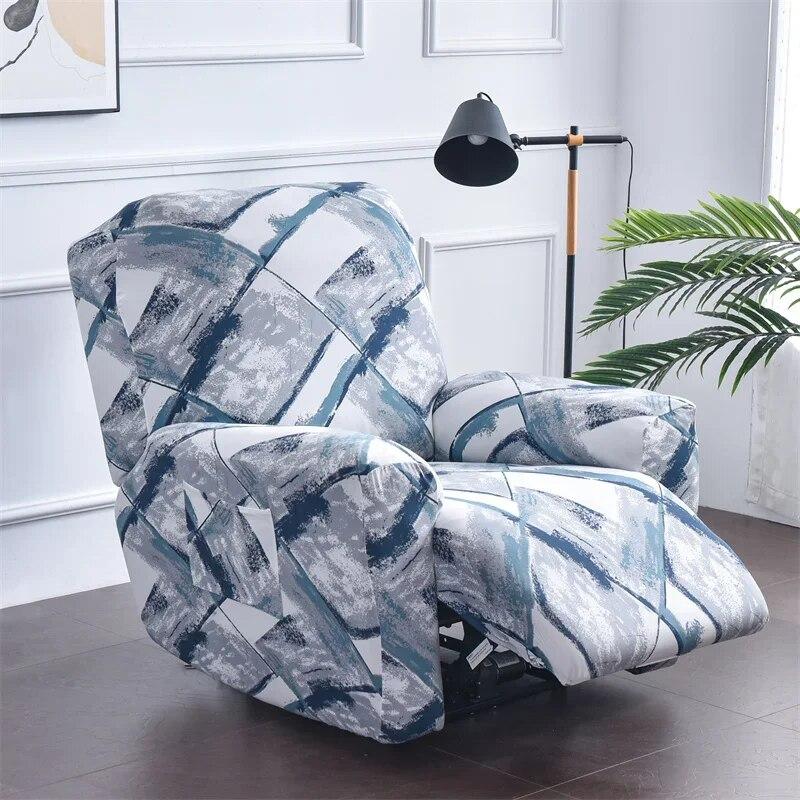 Nordic Flowers Recliner Sofa Covers Lazy Boy Elastic Sofa Protector Slipcover Relax Armchair Cover Lounge Home Pets Anti-Scratch
