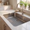 Silicone Sink Mat Non-Slip with Drain Hole