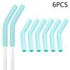 6Pcs/Set Soft Silicone Straw Covers Straws Tips Covers Fit For 9Mm Wide Reusable Stainless Steel Straw Nozzles