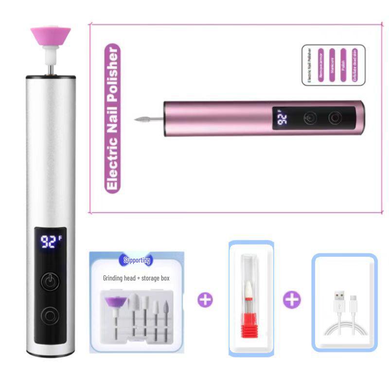 2025 USB Rechargeable Electric Nail Grinder & Engraving Pen with Digital Display and Aluminum Alloy Build