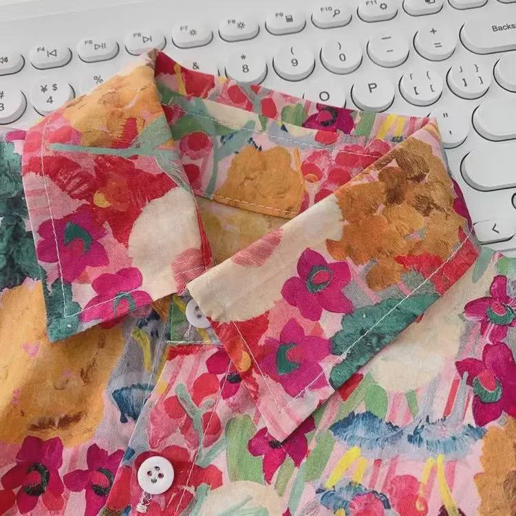 Dětské letní květinové košile – trendy plážový styl s krátkým rukávem pro chlapce