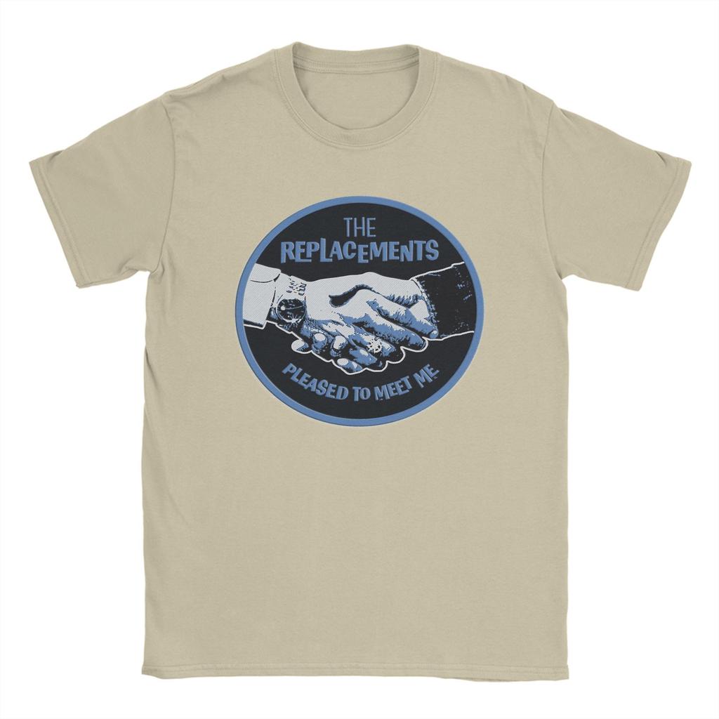 The Replacements T Shirts Men's  100% Cotton Creative T-Shirt Crew Neck  Tees Short Sleeve Tops New Arrival