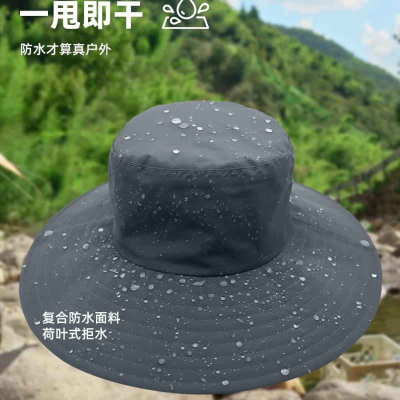 Outdoor schnelltrocknender Denim Bucket Hat Damen Sommer Bergsteigen wasserdicht Sonnenschutz Schattenspende Fischerhut Herren Camping Sonnenhut