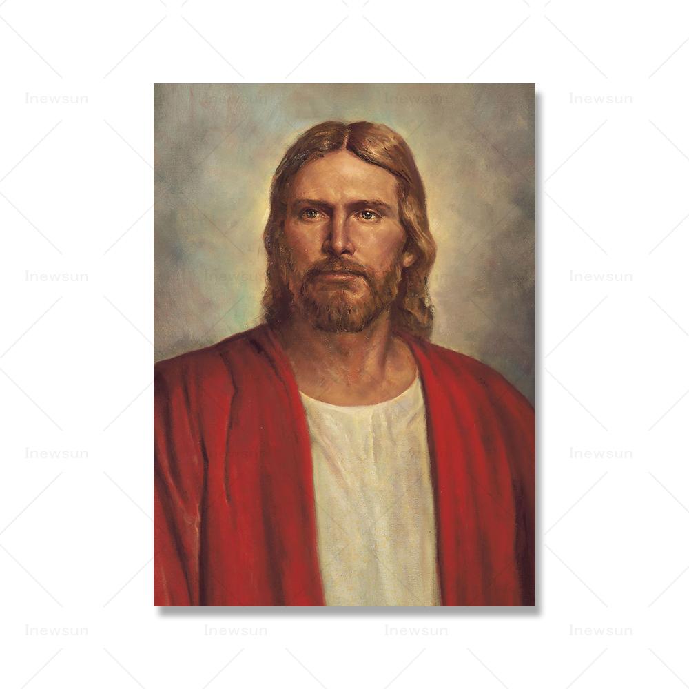 Christ Religious Belief Series Jesus Canvas Painting Poster Print Wall Art Pictures For Room Church Home Decoration Vintage