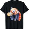 T-shirt Panda Roux Homme Femme Amoureux de Panda Roux Graphique T-shirt Panda Roux
