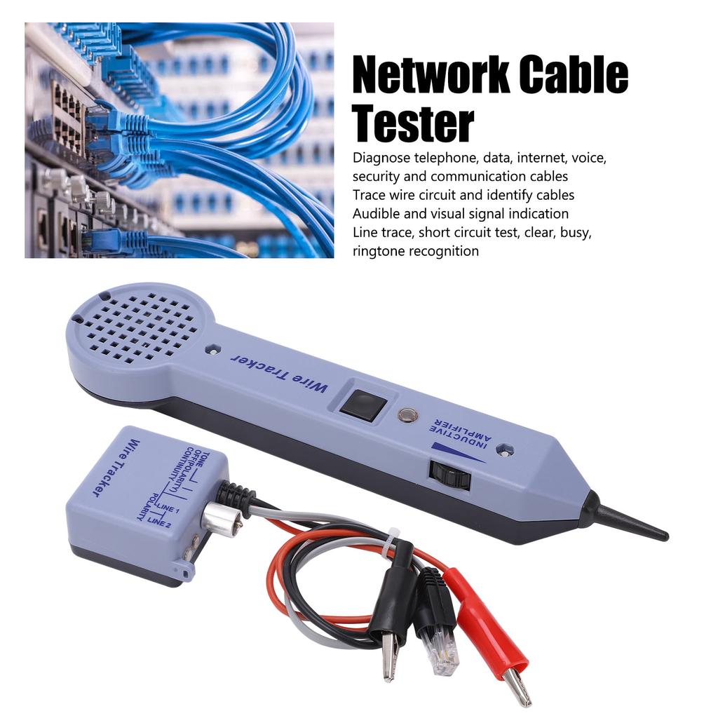 Network Cable Tracing Tester Kit Audio Adjustable Induction Amplifier Cable Toner Detector Wire  Circuit Tester