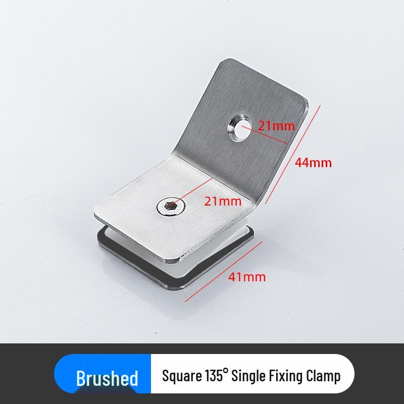 Stainless Steel 180° Glass Partition Clip for Stair Handrails