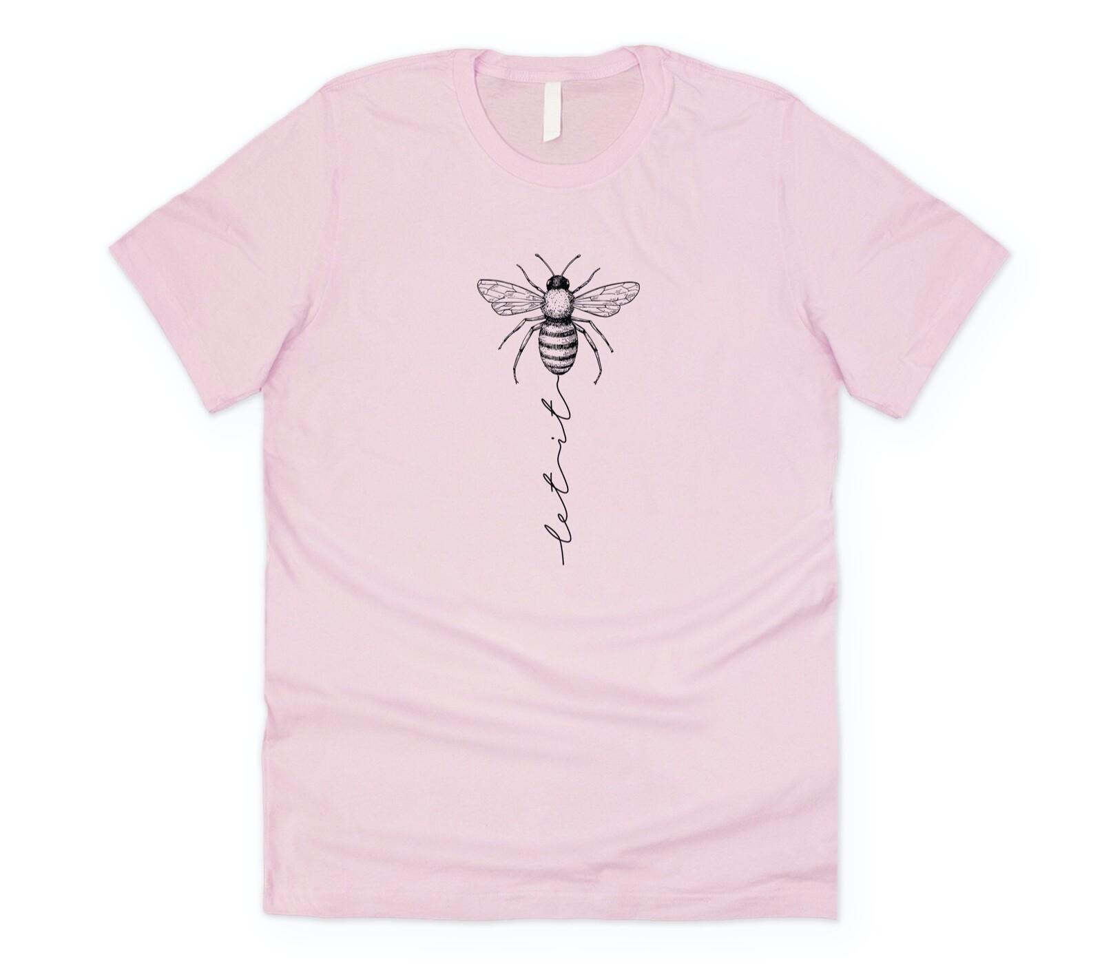 Let It Bee T-shirt Tee Top Funny Cute Bohemian Boho Save the Bees Mother Nature L
