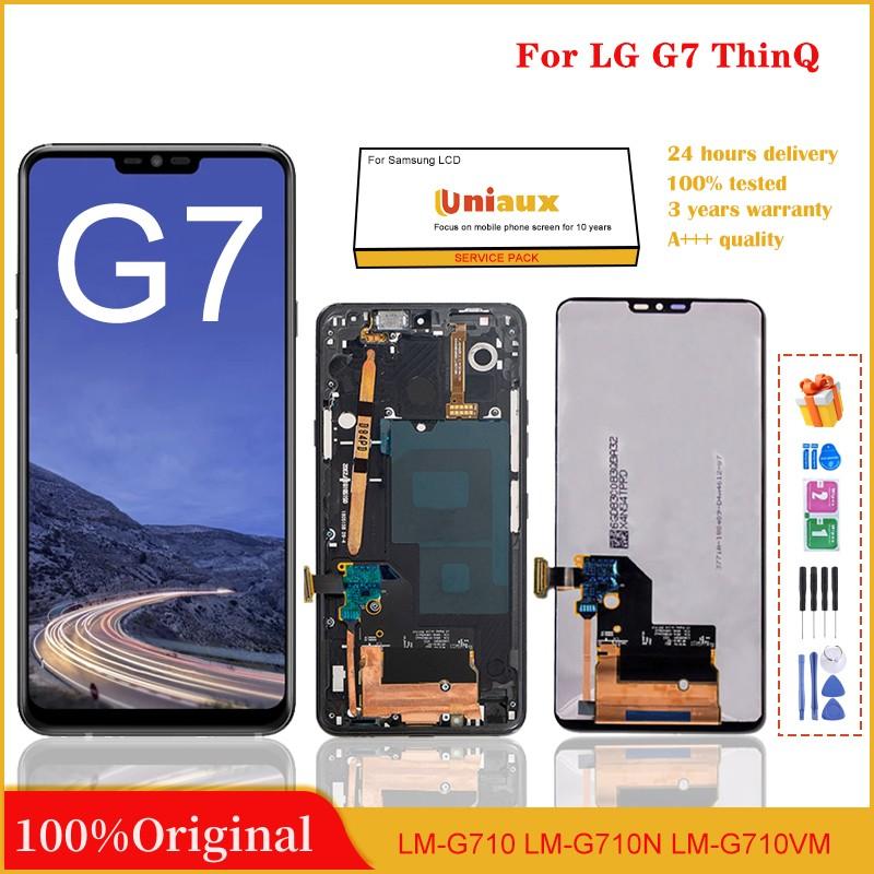 

6,1 оригинальный ЖК-дисплей для LG G7 ThinQ G710 G710TM G710EM G710N, сменный преобразователь сенсорного экрана для LG G7 с зарядкой
