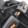 Used GUCCI Bamboo Rucksack Backpack 033.2058.0016 Suede Leather Black Used Women
