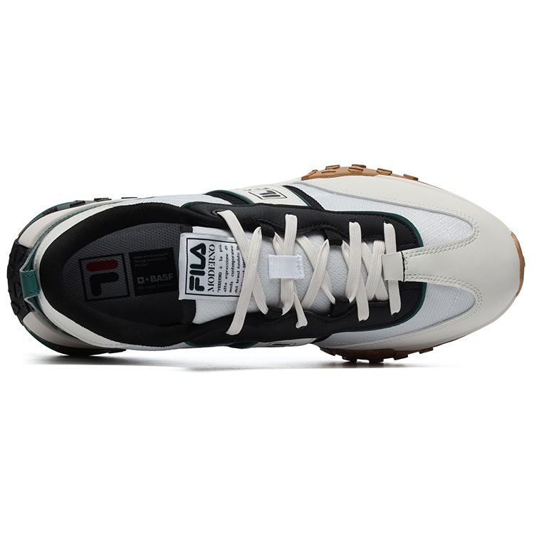 Fila Ziegel Stoff Leder Sport Modern Block Low-Top Lifestyle Schuhe Herren Sneaker Weiß Schwarz F12M231125FWA