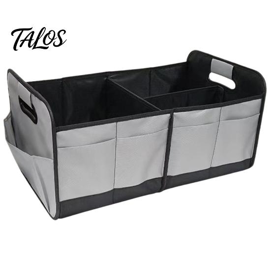 Car Trunk Organizer Organizer, Partitioned Compartments Design, Durable Waterproof Camping Gear Storage Oxford Cargo Container for Vehicle And