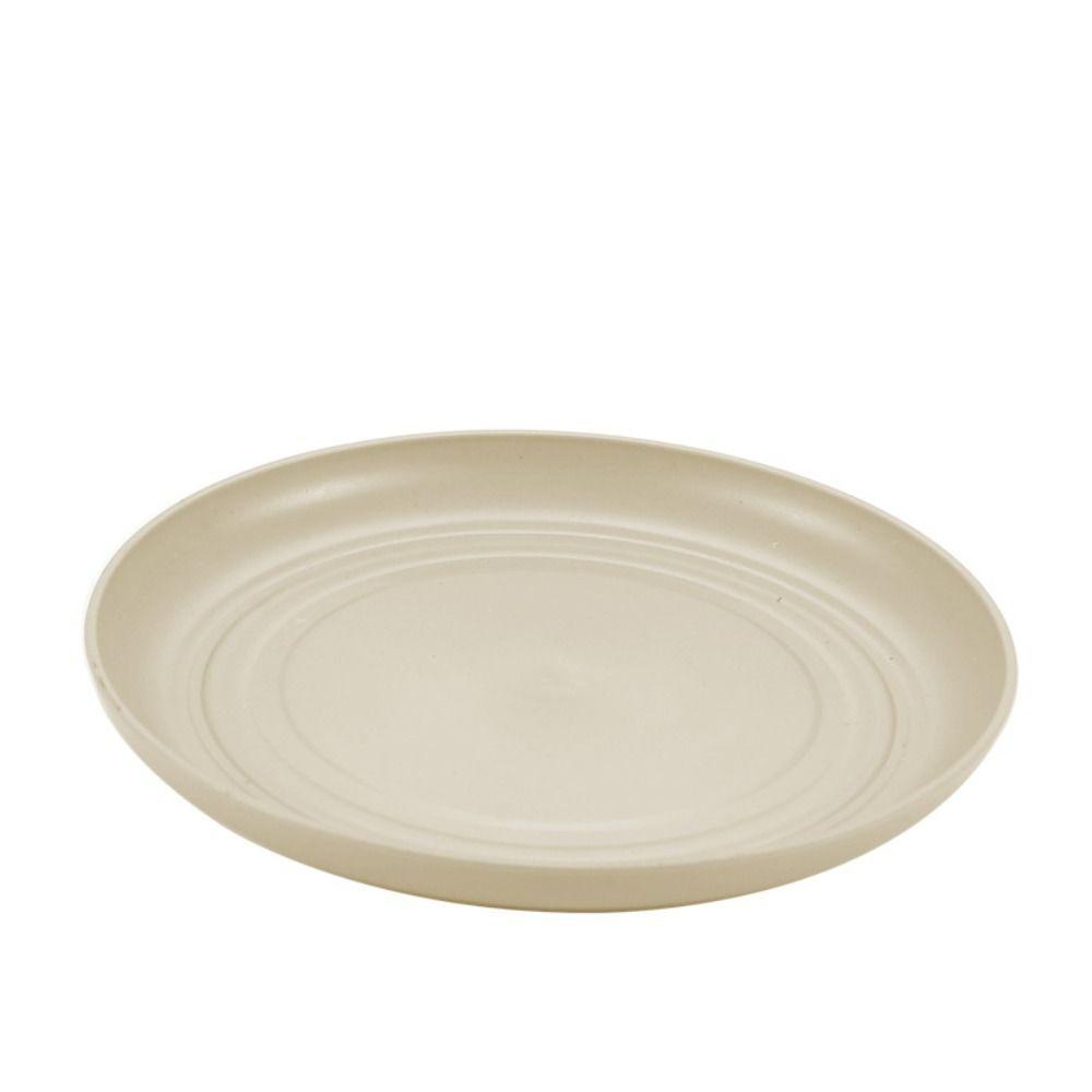 Round Dinner Plates Lightweight Tableware Eco Friendly Wheat Straw Plates  Fruit