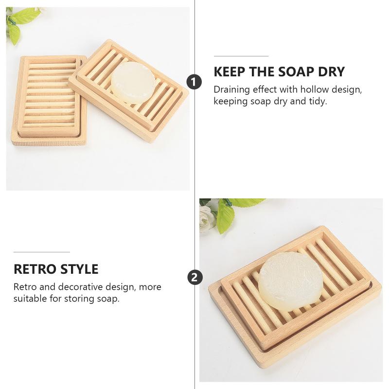 Seifenkisten aus Holz Ausgehöhlte Seifenschale Rustikaler Seifenhalter Raumdekoration für Badezimmer Toilette Küche