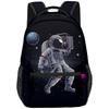 Harajuku Kpop Youthful School Bags Unisex Space Astronaut Travel Bags 3D Print Oxford Waterproof Notebook Shoulder Backpacks