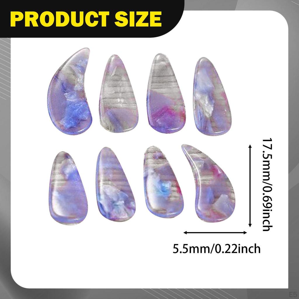 8 Pieces Children Guzheng Finger Picks Protectors Reusable Comfortable Professional