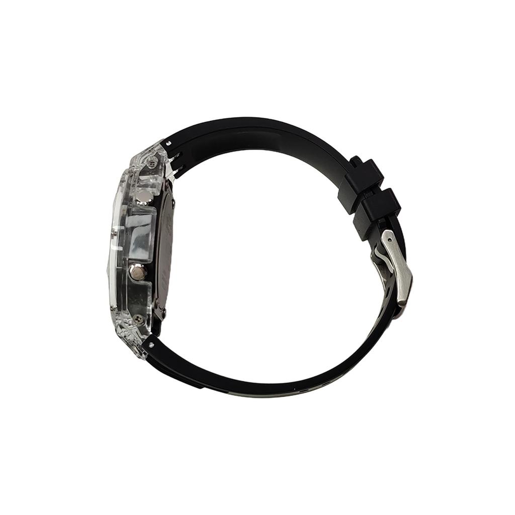 CASIO Custom Collection Quartz Movement Fluoroelastomer Strap Watch Men's Watches Black Dial GA-2100-1A1(Watch3--)