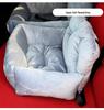 Anti-Fall Dog Car Seat & Bed - Dirt-Resistant, Anti-Ankle Sprain Cushion for Cats & Dogs