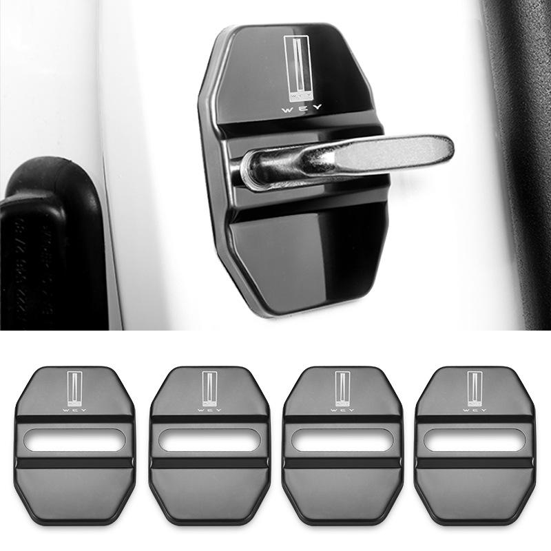 Kryt zámku dveří a západky z nerezové oceli pro WEY Tank 300, VV7, Mocha P8