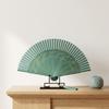 Decoration Bamboo Folding Fan Tassel Handheld Shell Fan Chinese Style Silk Fan  Female Dance