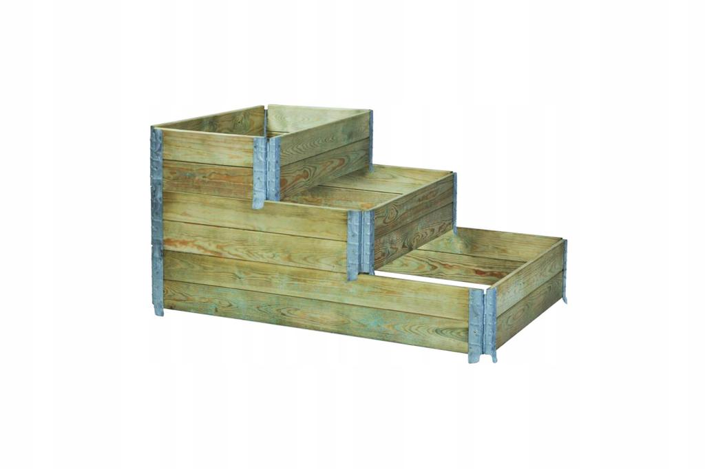 Wooden raised vegetable bed 80x80x20