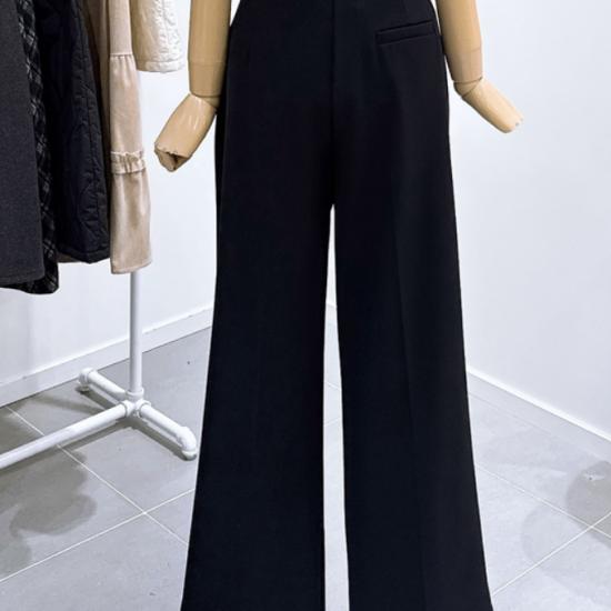 Semi-Wide Slacks Pants with Single Front Pleat LC31F3PT511X