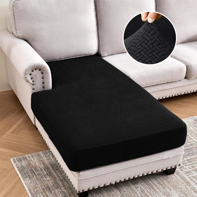 Jacquard Stretch Sofa Cushion Covers Soft Pure Sofa Seat Slipcover For Home Hotel Washable Elastic L-Shaped Furniture Protector