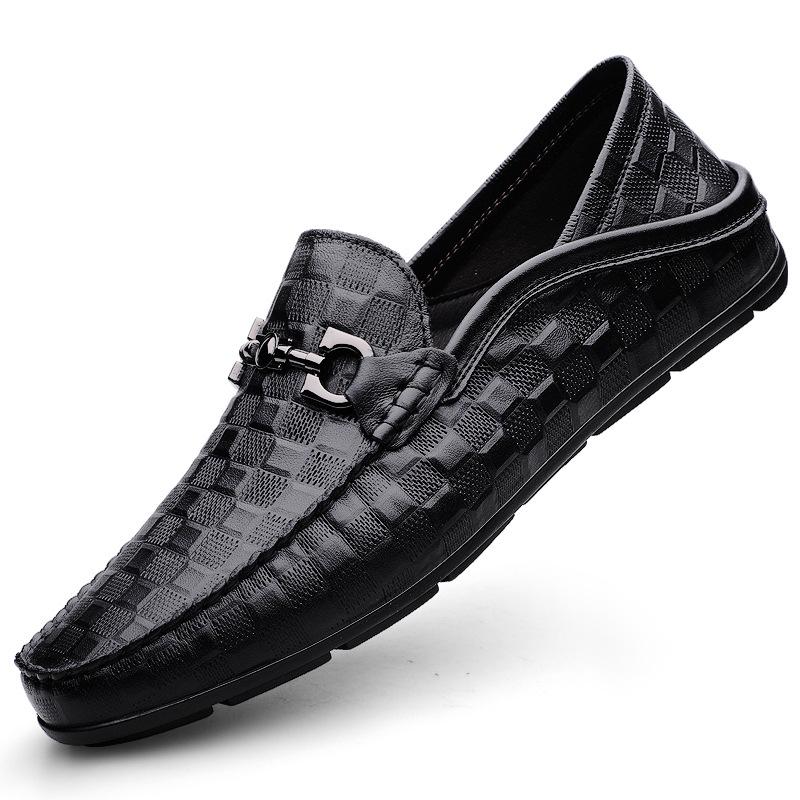 2025 British Style Men s Trendy Slip-on Loafers - Cross-border Spring Summer Plus Size Driving Shoes 43
