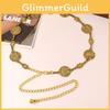 Corrente de Cintura Metálica Retrô com Design Geométrico Para Acessórios Boho Femininos