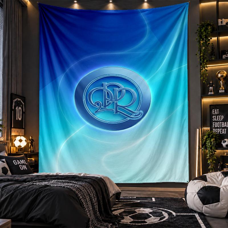 Wall Hanging Tapestry Queens Park Rangers Football Print Cloth for Living Room Bedroom Home Decor