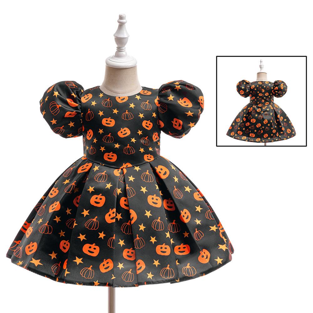 Halloween Dresses Flower Girls Prom Dress Toddler Baptism 1st Birthday Dress Baby Girl Clothes Princess Wedding Party Kids Costume