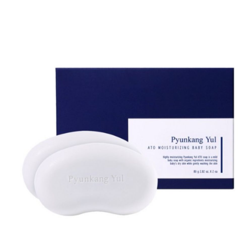 Pyunkang Yul Ato Nourishing Baby Soap 80g Double Pack - Ultra Gentle Moisture Bar for Sensitive Skin Cleansing