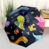 1pc Dino Rawr Fashionable Automatic Opening/Closing Folding Umbrella with 8 Bones, Windproof Portable, Daily Use169