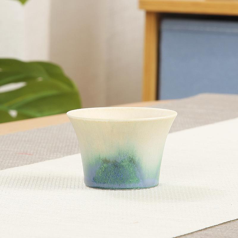 Ceramic Teacup Large Master Cup Japanese Retro Coarse Pottery Kung Fu Tea Set Tea Cup Kiln-changed Tea Bowl Single Cup